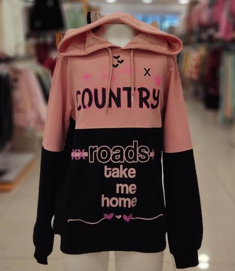 BONİBON’S Kids 6005-7005 Country Kız Çocuk Kapşonlu Sweat