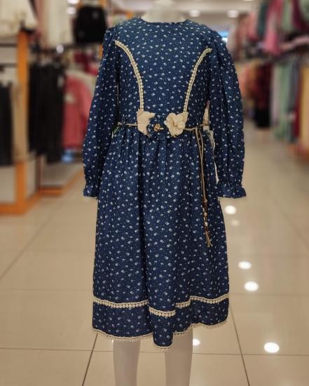 TİVİDO Kids 2303 Kız Çocuk Kemerli Elbise