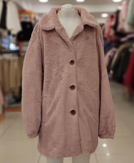 PULCINO Kids 22743 Düğmeli Kız Çocuk Peluş Kaban