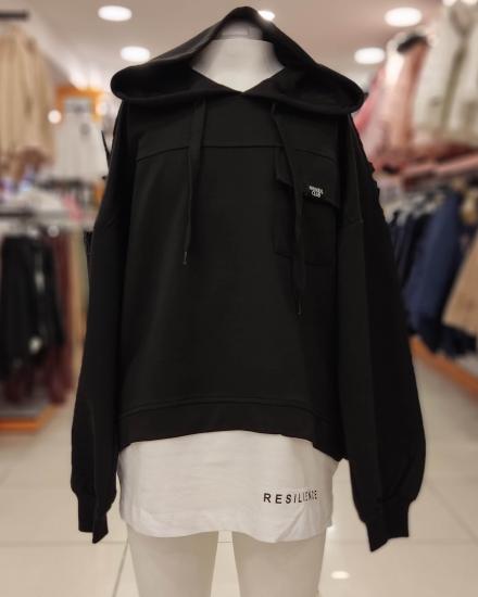 HAY Kids 346 Cepli Kapşonlu Kız Çocuk Sweat