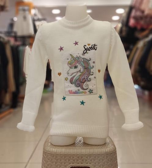 Derbey Kids 006 Unicorn Kız Çocuk Kazak