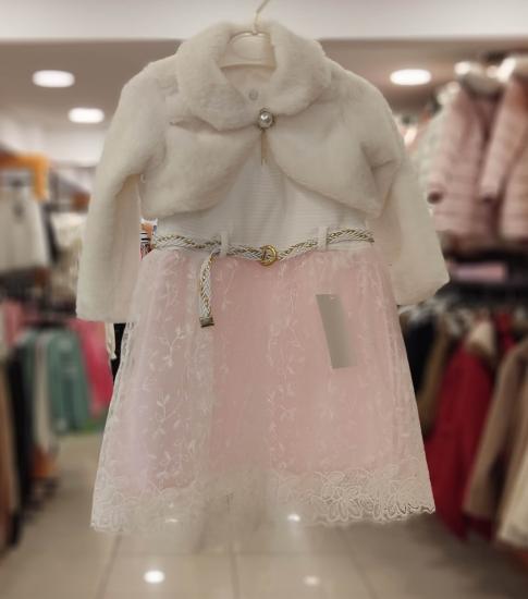 LUMİA Kids 0706 Bolerolu Kız Çocuk Elbise