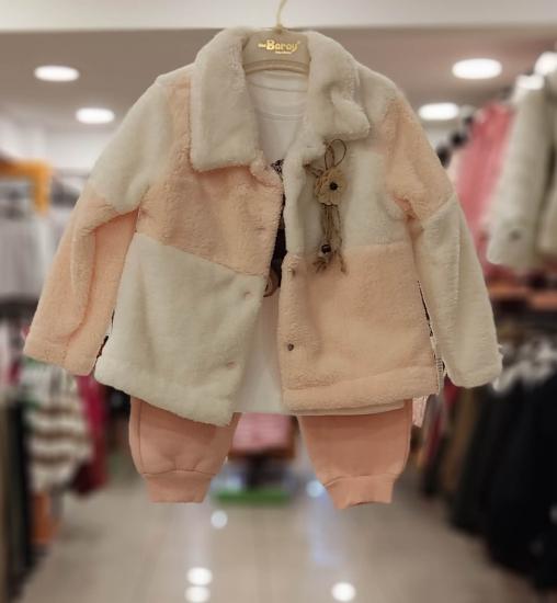 BARAY Kids 896 Ayıcık Kız Bebek 3lü Takım