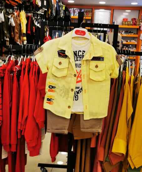 ARAS Kids 6464 Gömlekli Kaprili Erkek 3lü Takım