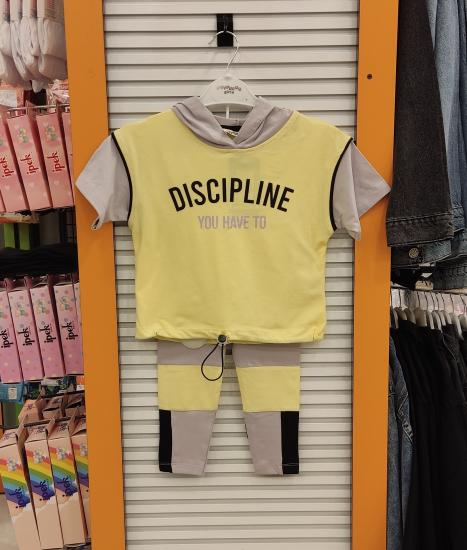 YAVRUCAK Kids 6882 Kız Çocuk Discipline Kapşonlu Penye Takım