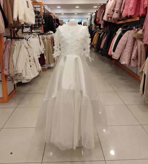 DAİSYGİRLS 8675 Dantelli Fiyonklu Çocuk Abiye