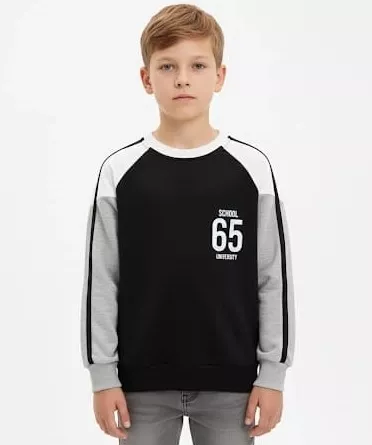 HAY Kids 24092 Erkek Çocuk Bisiklet Yaka Sweat