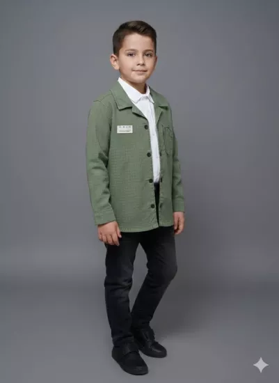 TOMBİŞ Kids 5970-6970 Erkek Çocuk Ceket Gömlek Pantolon 3lü Takım