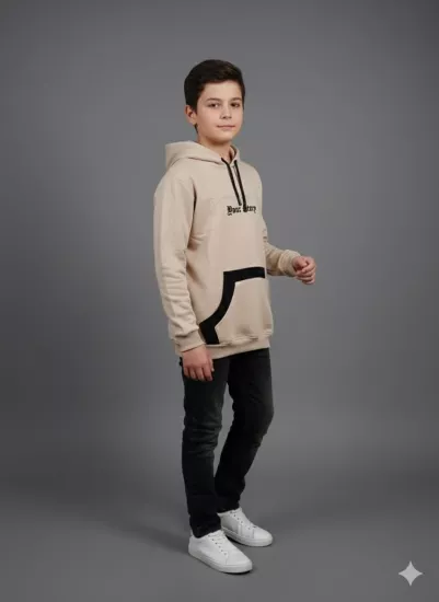 RETRO Kids 16021 Your Story Erkek Çocuk Kapşonlu Kanguru Sweat