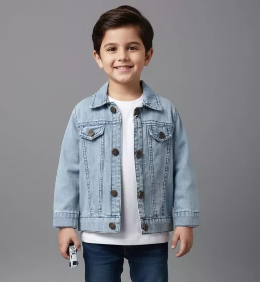 ESSOF Kids 1782 Erkek Çocuk Kot Ceket