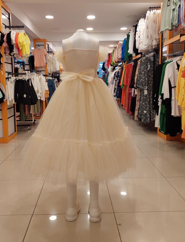 MİARAS Kids 5009 Kız Çocuk Tarlatanlı Gelinlik Abiye