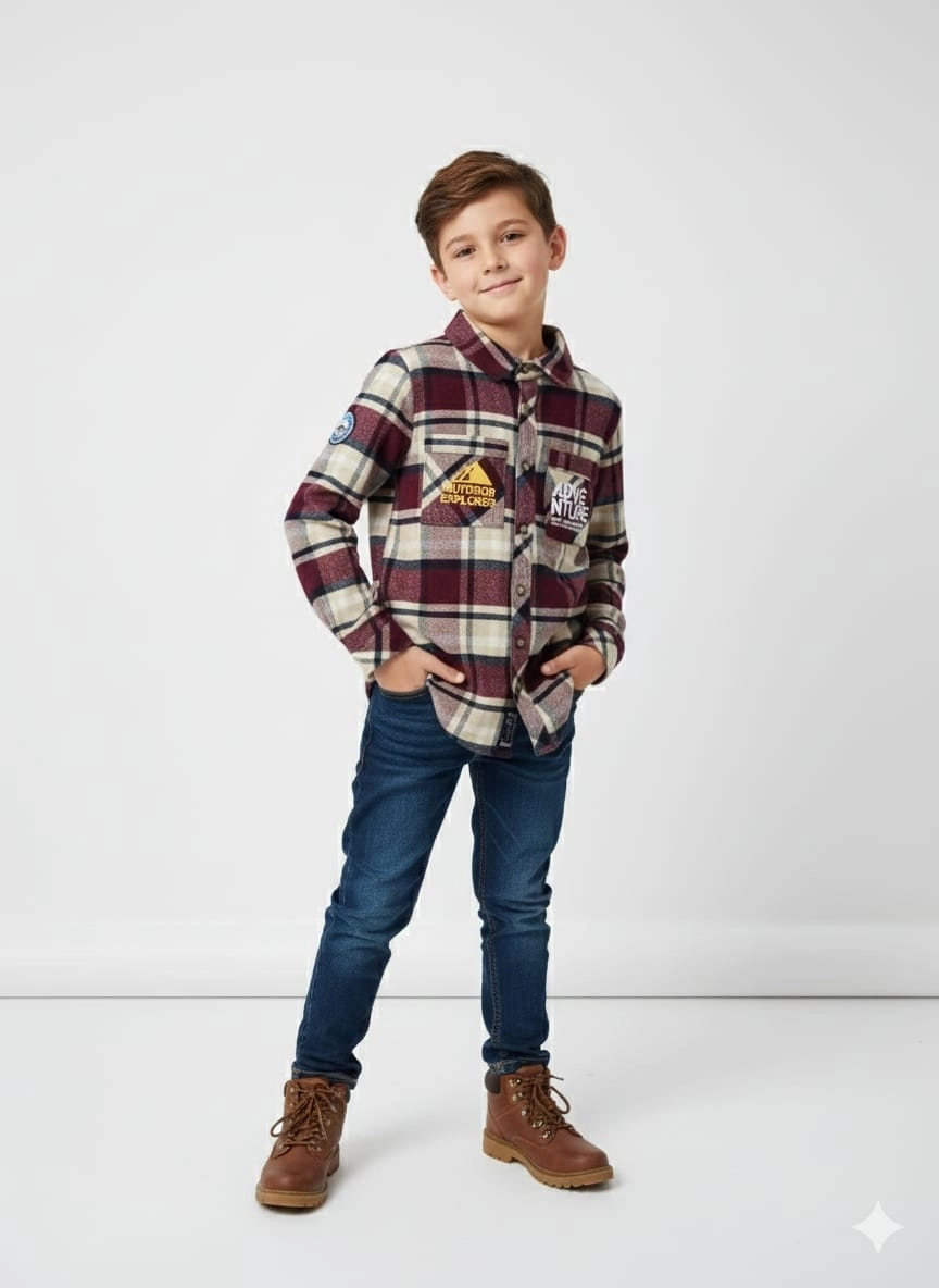 TİMO Kids 61384 Adventure Erkek Çocuk Oduncu Gömlek