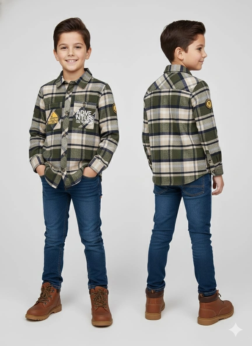 TİMO Kids 61384 Adventure Erkek Çocuk Oduncu Gömlek