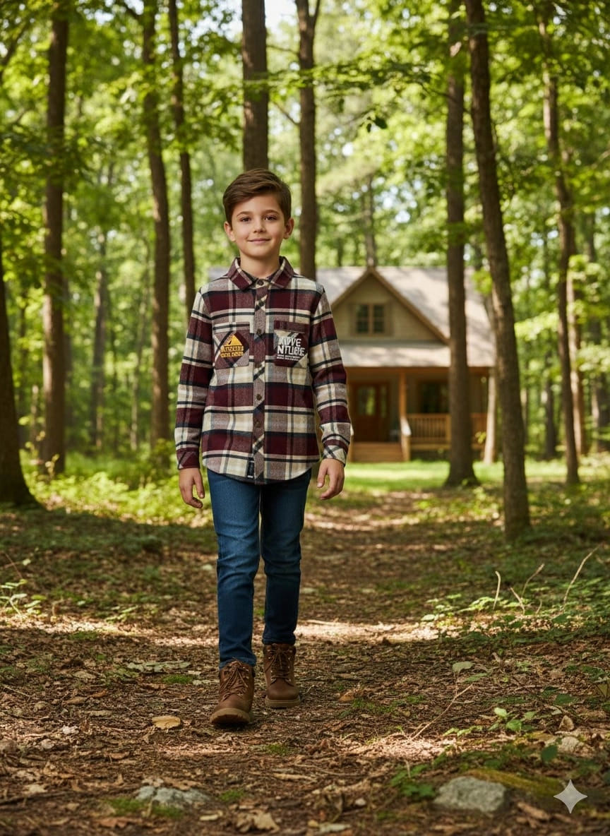 TİMO Kids 61384 Adventure Erkek Çocuk Oduncu Gömlek