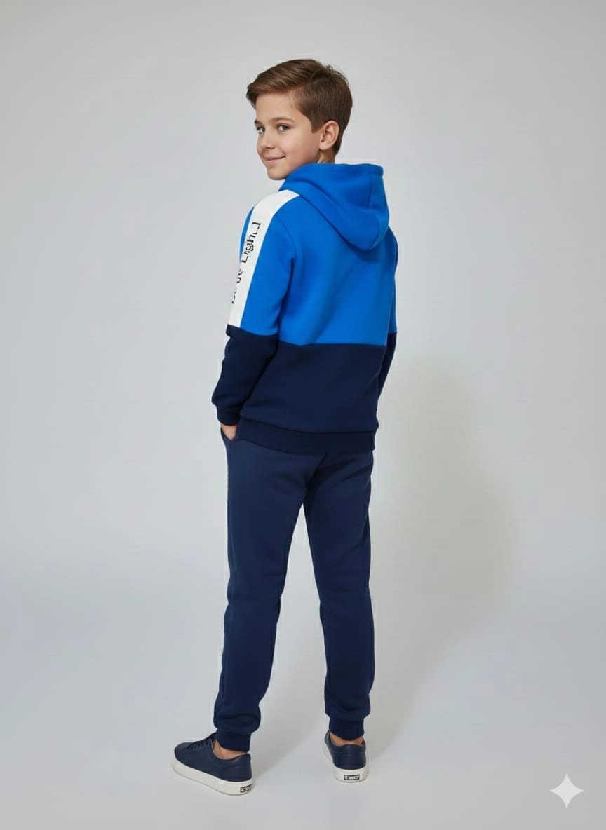 RİMİNİ Kids 6072 Be The Light Erkek Çocuk Kapşonlu 2li Takım