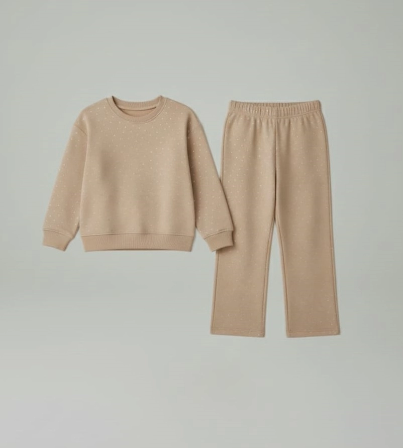 LUMINO Kids 020459 Kız Çocuk Taşlı 2li Takım
