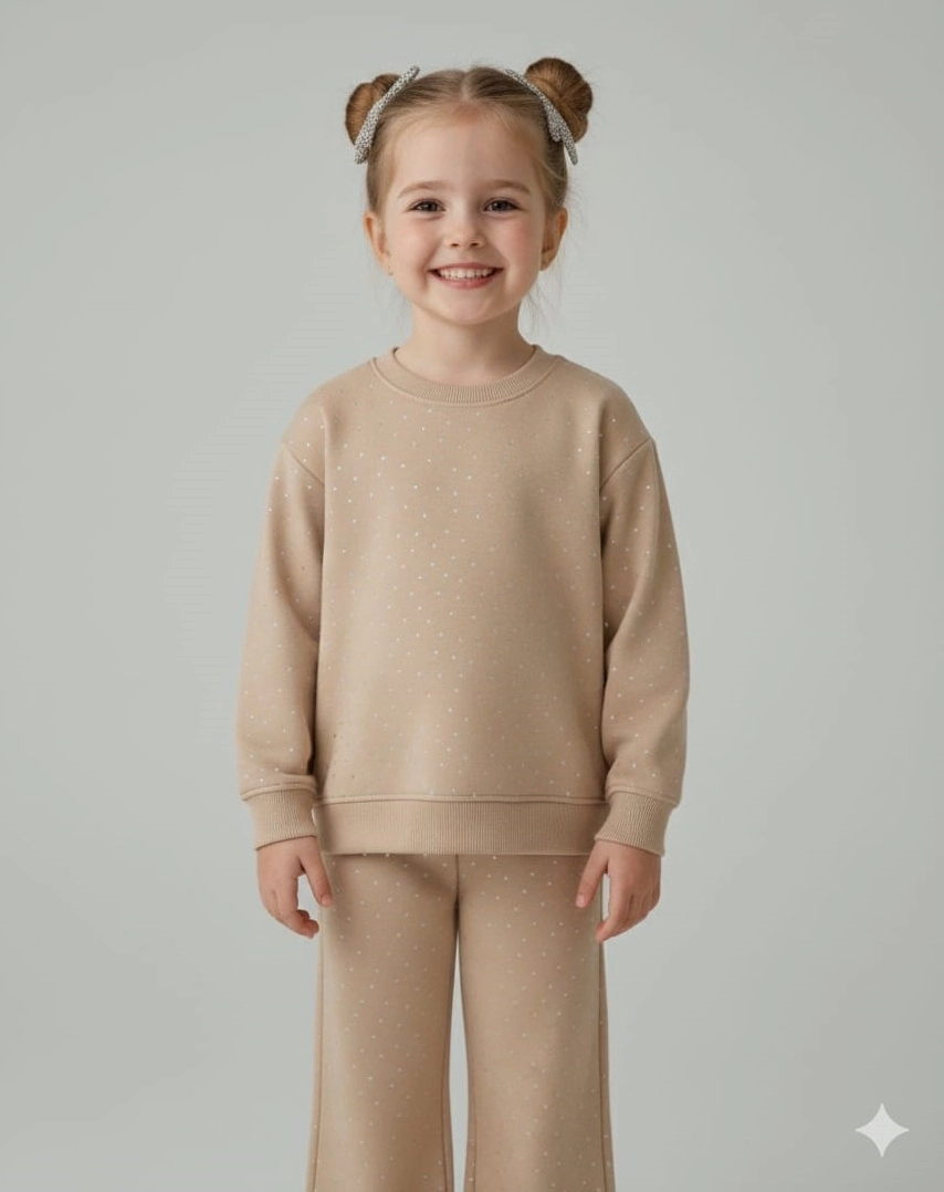 PAMTİME Kids 317561 Kız Çocuk Taşlı 2li Takım