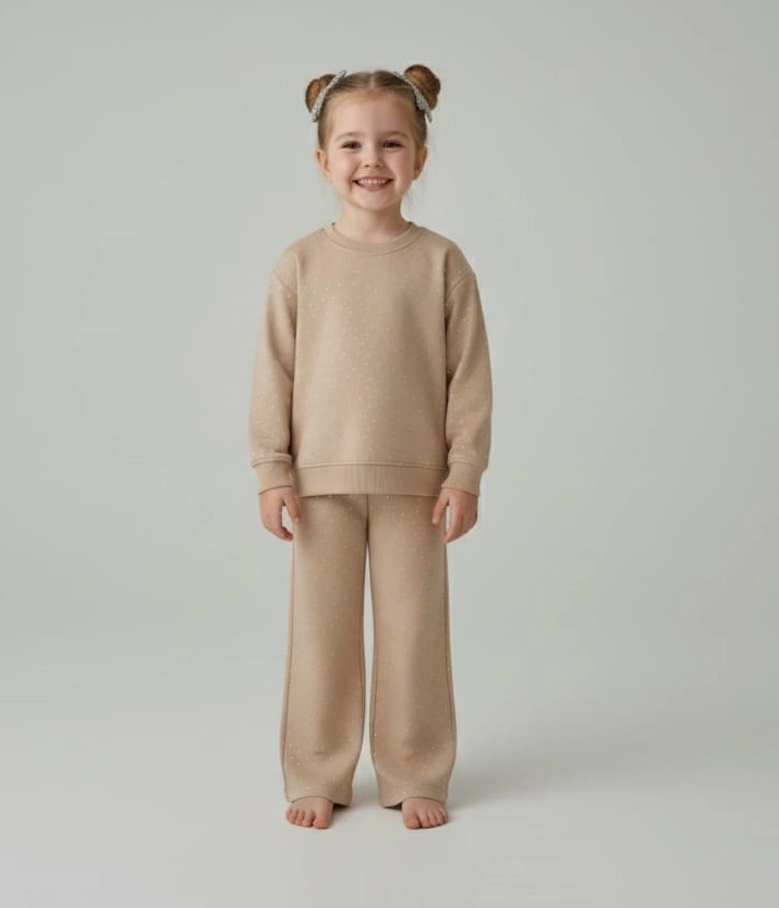 LUMINO Kids 020459 Kız Çocuk Taşlı 2li Takım