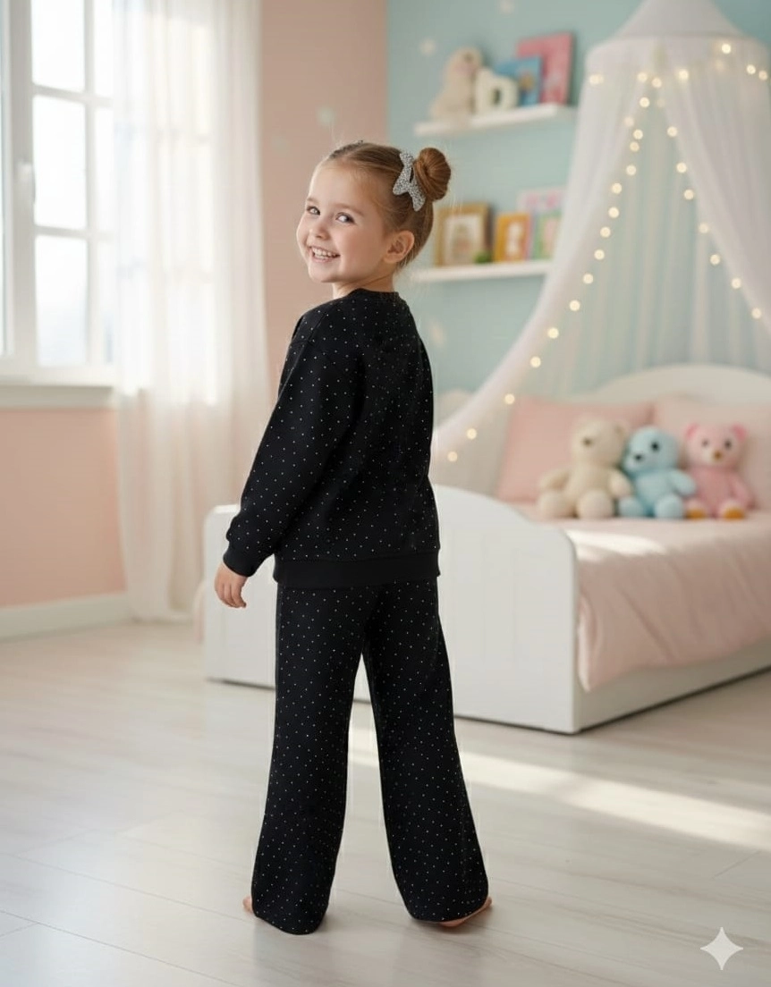 PAMTİME Kids 317561 Kız Çocuk Taşlı 2li Takım