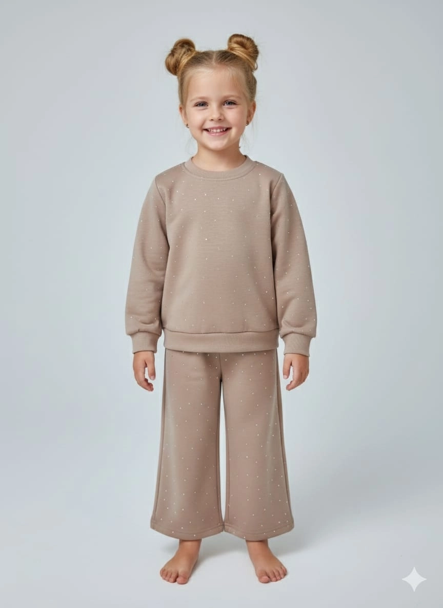 PAMTİME Kids 317561 Kız Çocuk Taşlı 2li Takım