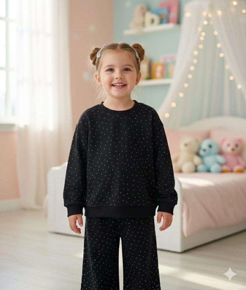 LUMINO Kids 020459 Kız Çocuk Taşlı 2li Takım