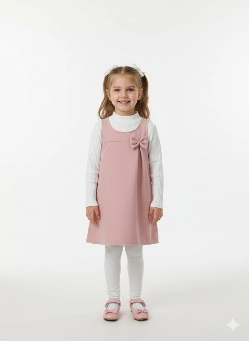 ECRIX Kids 25809 Kız Çocuk Jile Penye Ceket 3lü Takım