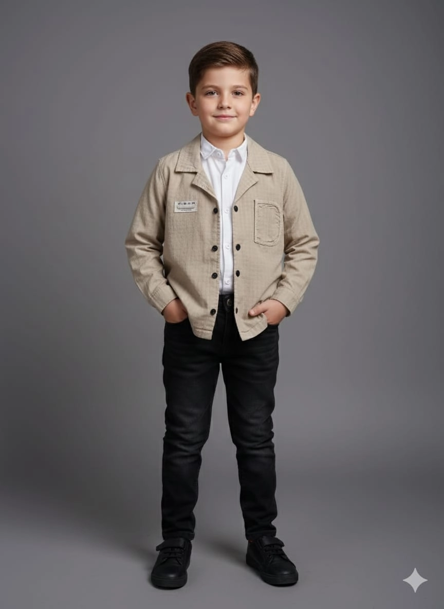 TOMBİŞ Kids 5970-6970 Erkek Çocuk Ceket Gömlek Pantolon 3lü Takım