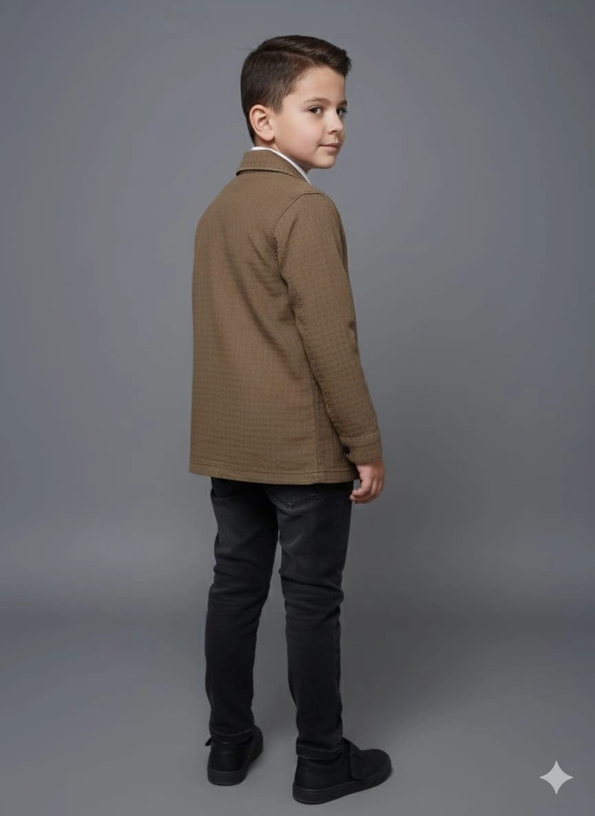 TOMBİŞ Kids 5970-6970 Erkek Çocuk Ceket Gömlek Pantolon 3lü Takım