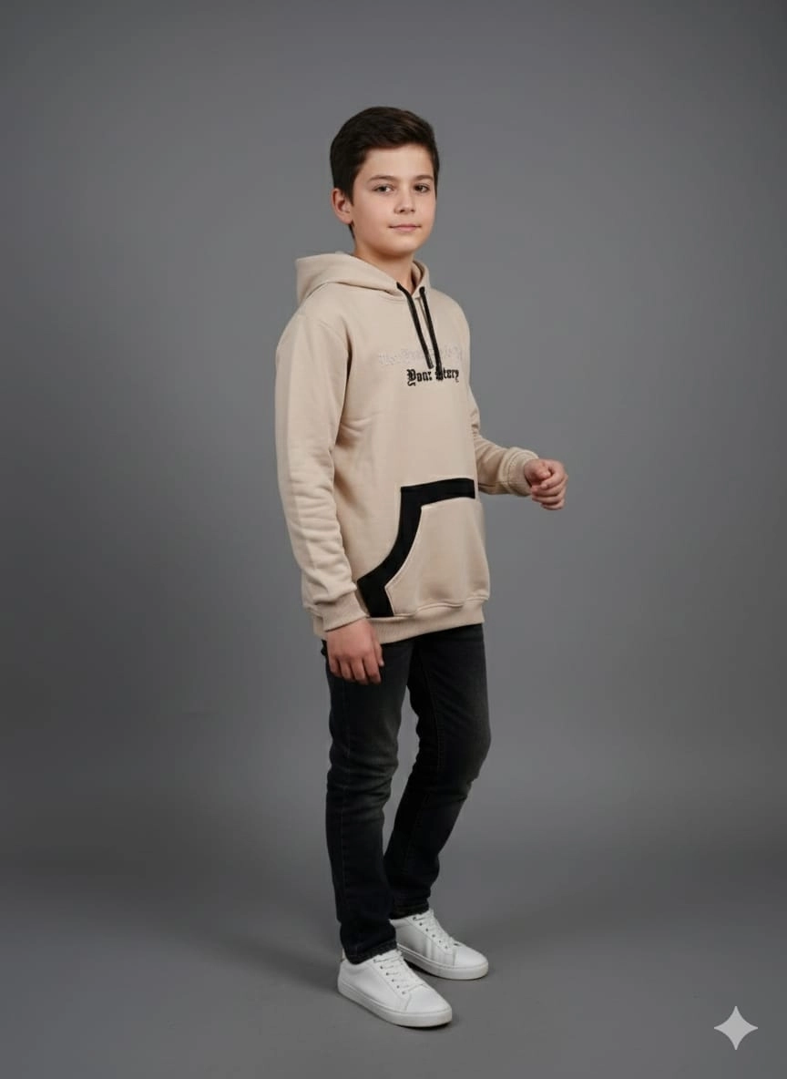 RETRO Kids 16021 Your Story Erkek Çocuk Kapşonlu Kanguru Sweat