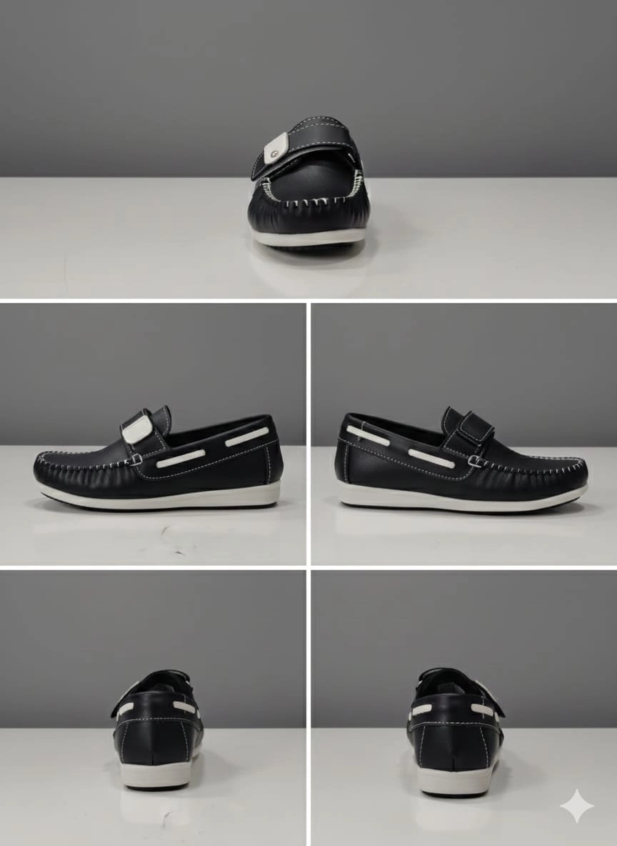 SERHAT 00109 Erkek Çocuk Klasik Rugan Babet Kundura Ayakkabı