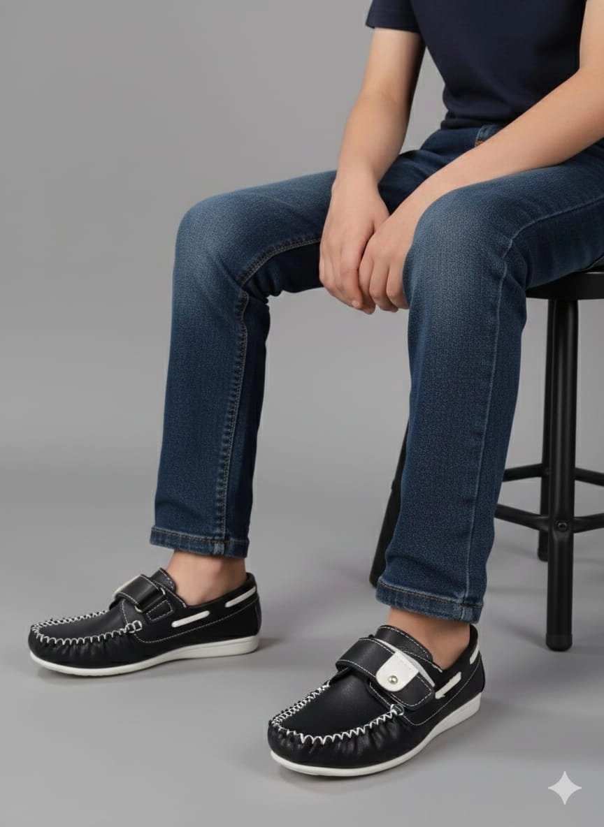 SERHAT 00109 Erkek Çocuk Klasik Rugan Babet Kundura Ayakkabı