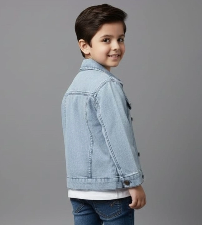 ESSOF Kids 1782 Erkek Çocuk Kot Ceket