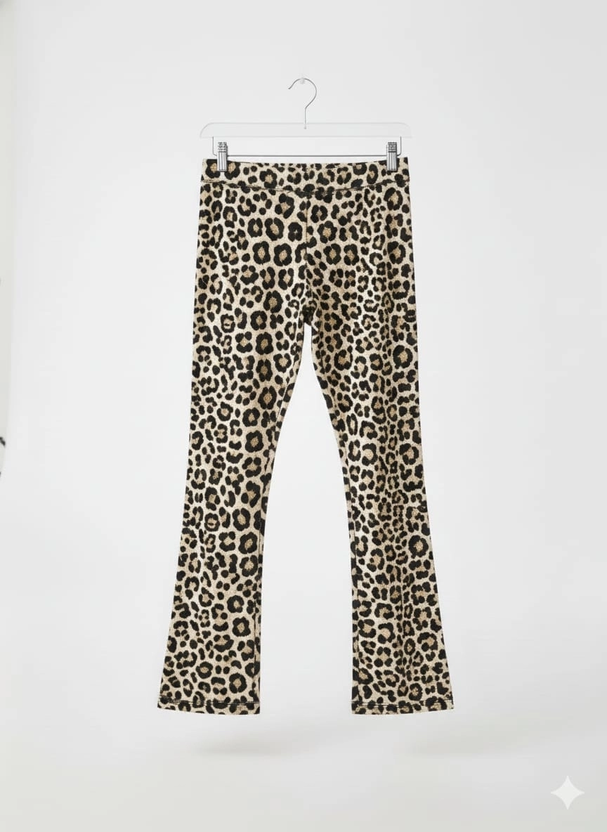 CİVELEK 0113 Çocuk İspanyol Paça Fitilli Tayt Kız Çocuk Pantolon Tayt