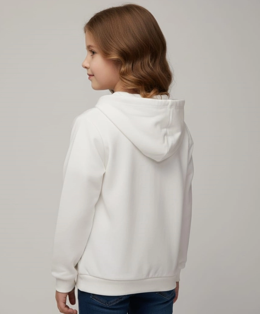 TJS Kids 026029 Kız Çocuk Önü Çiçekli Hırka