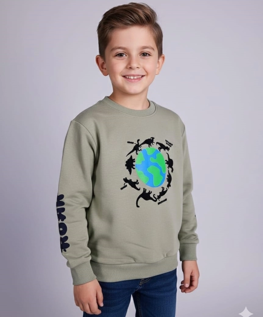 ALGİY Kids 3264177 Erkek Çocuk S Yaka Sweat