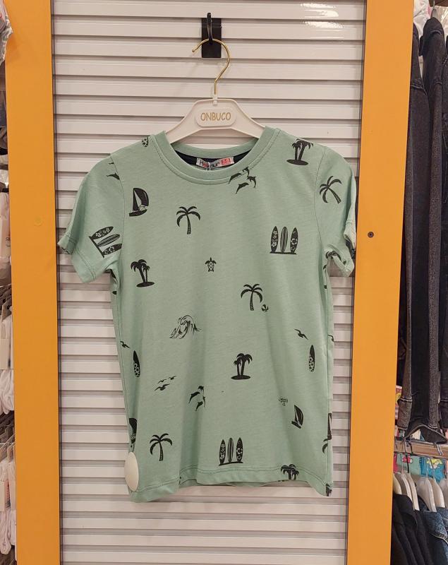 HAKNUR Kids 10374 Erkek Çocuk Ağaç Baskılı Penye Tişört
