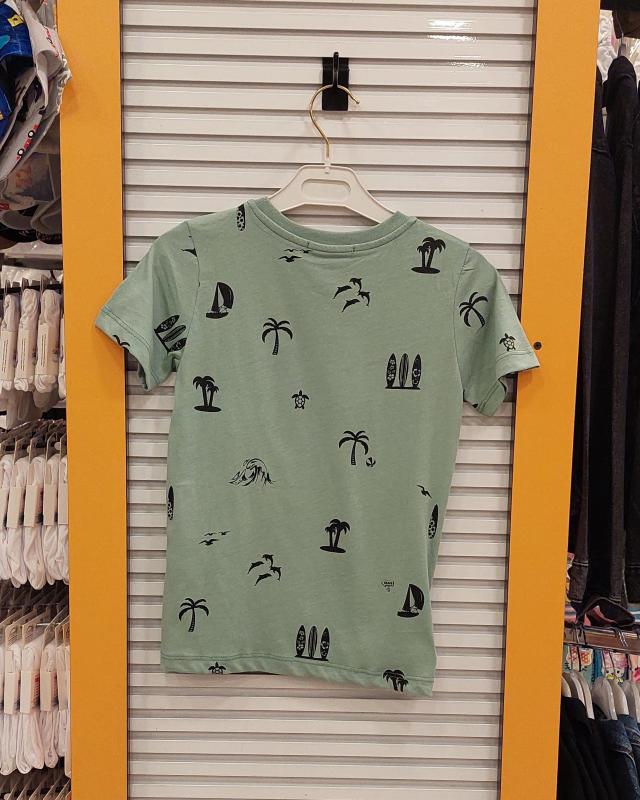 HAKNUR Kids 10374 Erkek Çocuk Ağaç Baskılı Penye Tişört